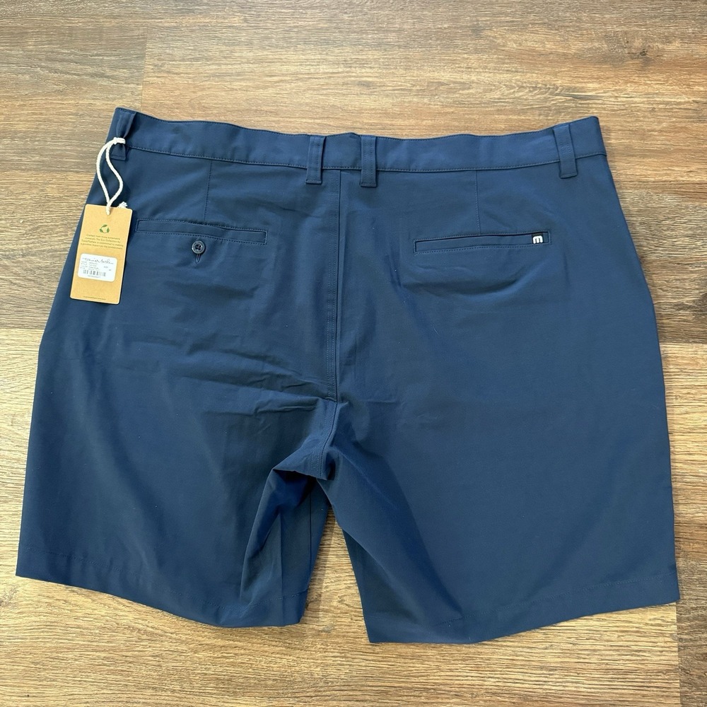 NWT Travis Mathew Wanderlust Shorts Men's Sz 42 Navy Blue Golf Casual - Picture 7 of 8